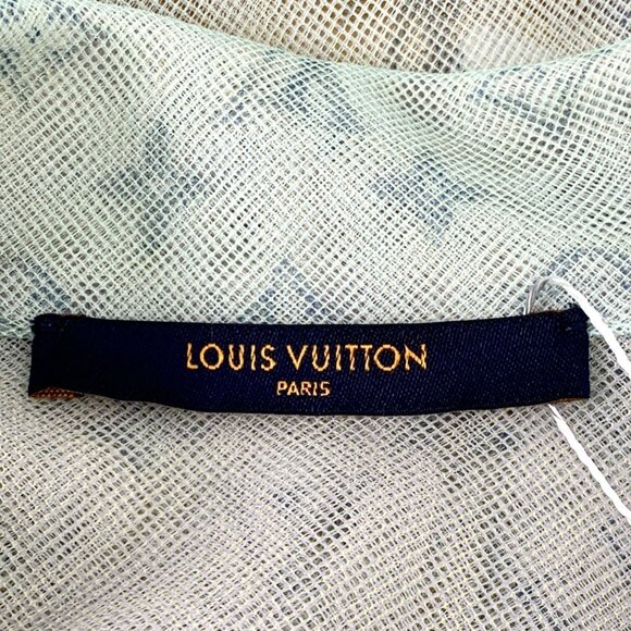 Louis Vuitton Sheer Monogram Jacket Mens Button-Up Size 50 Mint Green Polyamide - Picture 8 of 8